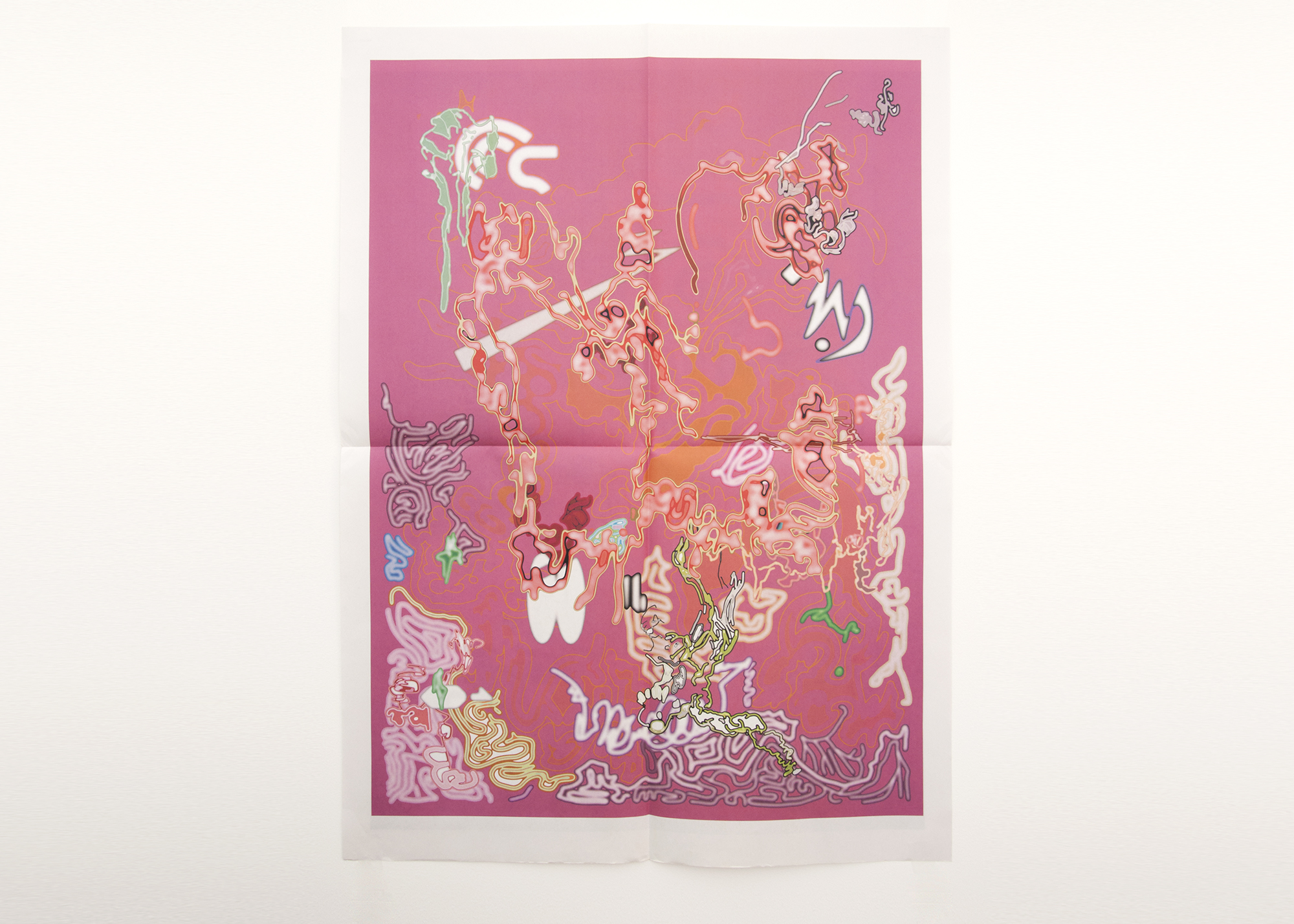 confetti broadsheet digital zine abstract artist book