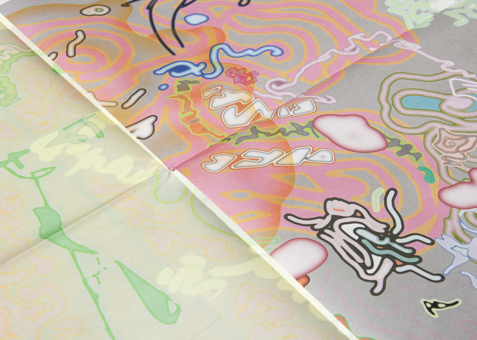 confetti broadsheet digital zine abstract artist book